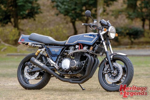 画像: ▲SS ITO Z1000Mk.II 18インチ鍛造ホイール+オリジナルチタン4本出しEXでレトロ&最新ミックスのアニーズZ1、スカチューン・スタイルのワークス車。1980年代当時風レーサー的ルックスのZXレーシング車。各種ブレーキ系組み合わせに対応する自社サポート等を作るスピードショップイトウ車等、形も方向も多彩になった。