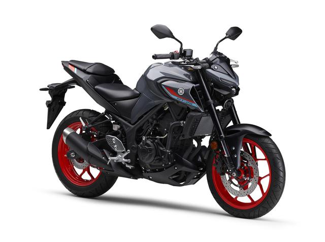 画像: YAMAHA MT-25 ABS 総排気量:249cc エンジン形式:水冷4ストDOHC4バルブ並列2気筒 シート高:780mm 車両重量:169kg 発売予定日:2021年4月28日 メーカー希望小売価格:62万1500円(消費税10%込) ※写真のカラーは2021年モデルのグレー