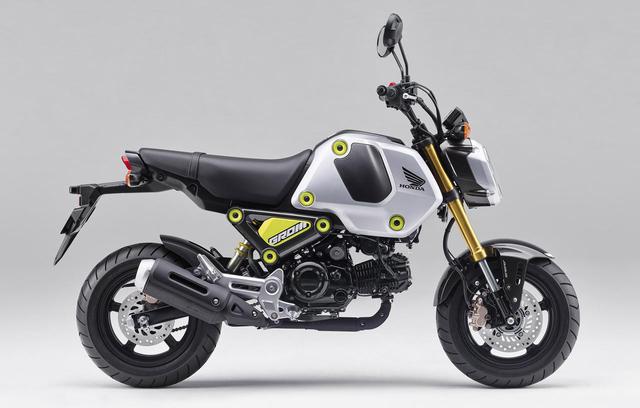 画像: Honda GROM (新型・2021年国内モデル) 総排気量:123cc エンジン形式:空冷4ストSOHC単気筒 シート高:761mm 車両重量:102kg 発売日:2021年3月25日(木) メーカー希望小売価格:税込38万5000円