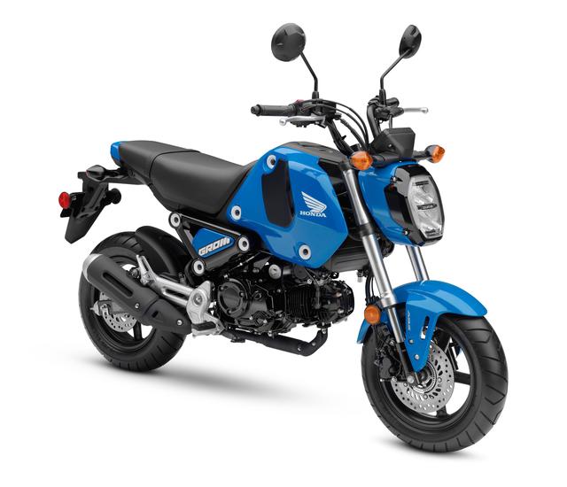 画像: Honda GROM ABS (アメリカ仕様・2021年モデル) 総排気量:123.9cc エンジン形式:空冷4ストSOHC2バルブ単気筒 シート高:762mm 車両重量:101kg