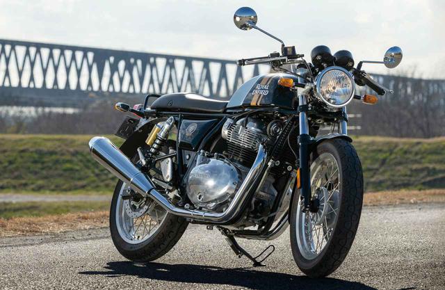 画像: ROYAL ENFIELD Continental GT 650 総排気量:648cc エンジン形式:空冷4ストSOHC4バルブ並列2気筒 シート高:793mm 車両重量:198kg 税込価格:79万5000円~83万9000円
