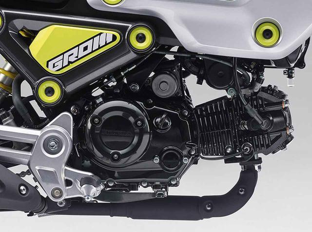 画像: 国内仕様のホンダ新型グロムのエンジン。