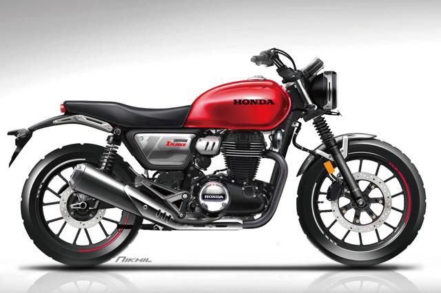 画像: GB350Sのデザインスケッチ