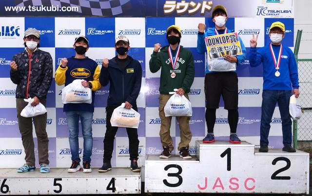 画像: ●C1級入賞者 左から6位・室伏克樹選手、5位・明石昌和選手、4位・松野秀次選手、3位・松下 良選手、1位・地下和宏選手、2位・元田 哲選手