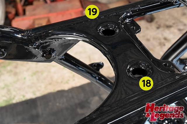 画像8: TAJIMA CB-F FRAMEは20カ所の補強で現代ラジアルに対応