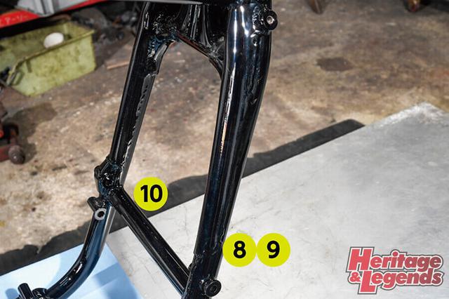 画像4: TAJIMA CB-F FRAMEは20カ所の補強で現代ラジアルに対応