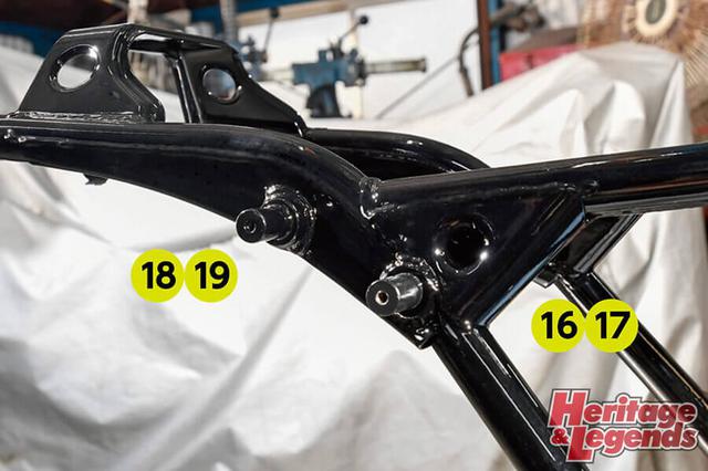 画像7: TAJIMA CB-F FRAMEは20カ所の補強で現代ラジアルに対応