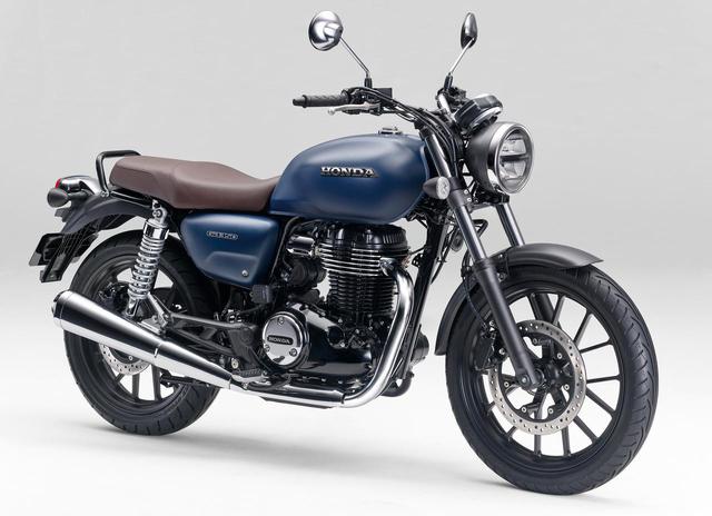 画像: こちらはスタンダードの「GB350」 排気量:348cc エンジン形式:空冷4ストSOHC単気筒 シート高:800mm 車両重量:180kg 発売日:2021年4月22日予定 メーカー希望小売価格:税込55万円