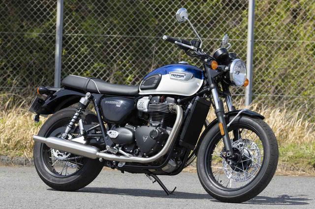 画像: TRIUMPH Bonneville T100 新型・2021年モデル 総排気量:900cc エンジン形式:水冷4ストSOHC4バルブ並列2気筒270°クランク シート高:790mm 車両重量:229kg 発売日:2021年4月 メーカー希望小売価格:税込128万円~131万9600円