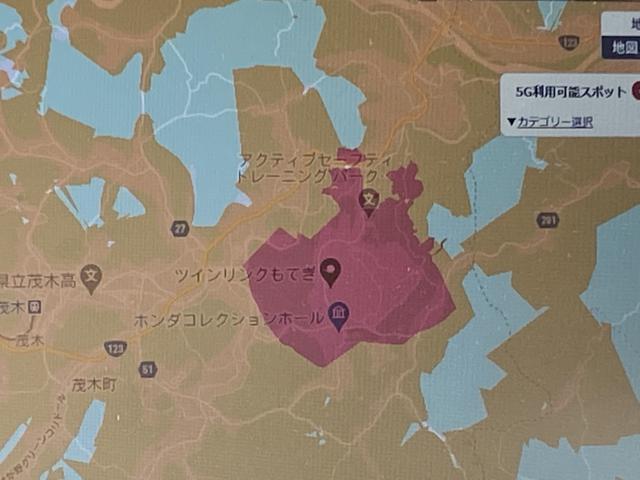 画像: 赤い場所が5Gが使える場所でツインリンクもてぎだけ使用可能なんです。(ドコモのみ)