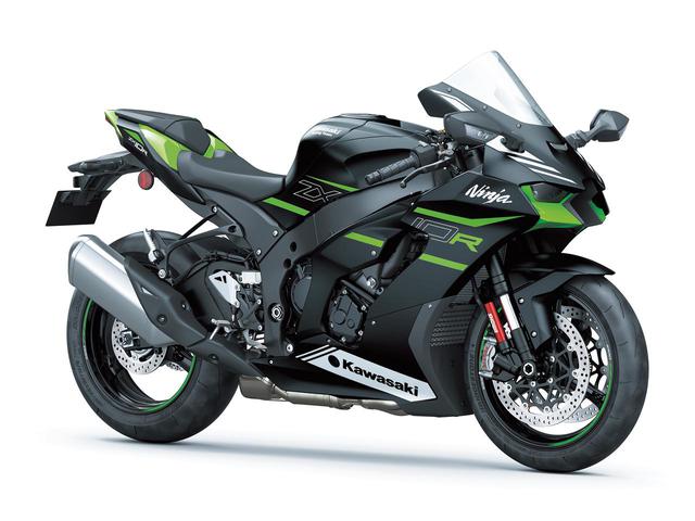 画像: Kawasaki Ninja ZX-10R 2021年モデル 総排気量:998cc エンジン形式:水冷4ストDOHC4バルブ並列4気筒 最高出力:149kW(203PS)/13200rpm ラムエア加圧時156.8kW(213.1PS)/13200rpm シート高:835mm 車両重量:207kg 発売日:2021年5月28日予定 メーカー希望小売価格:税込229万9000円