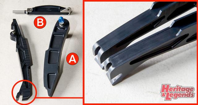 画像2: POINT1・カムチェーンテンショナーまわりの代替品への交換 カムチェーンテンショナーはVince&Hide製を使って対応