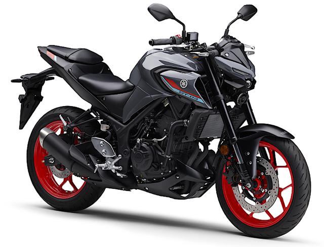 画像: MT-125と共通したスタイリングイメージのMT-03(2021年モデル)