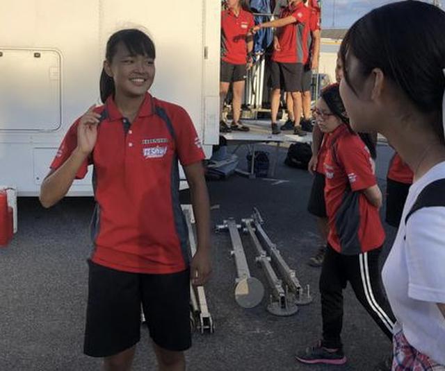 画像: 1番最初にお会いした時の小野彩葉選手。