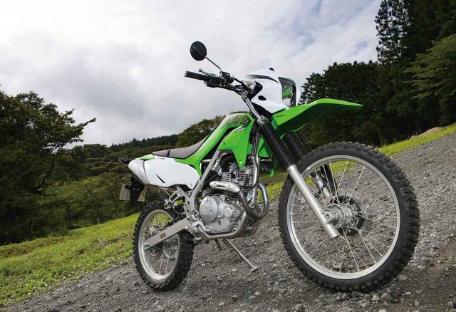 画像: KAWASAKI KLX230 総排気量:232cc エンジン形式:空冷4ストSOHC2バルブ単気筒 シート高:885mm 車両重量:134kg 発売日:2019年10月15日 税込価格:49万5000円