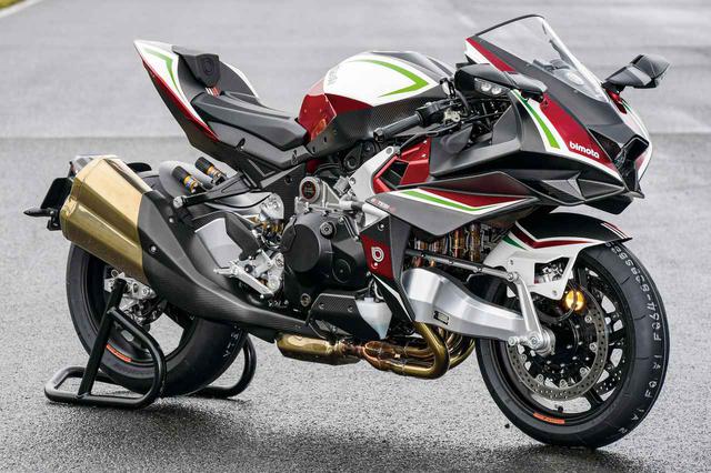 画像: BIMOTA TESI H2 総排気量:998cc エンジン形式:水冷4ストDOHC16バルブ並列4気筒 シート高:840mm 車両重量:207kg 税込価格:886万8000円