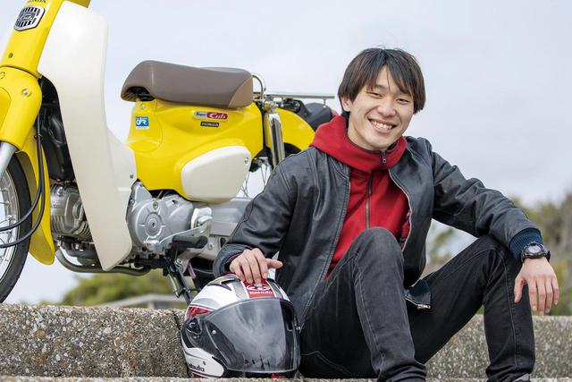 画像: 石神邦比古 大学卒業のクニヒコはCRF250Mオーナー。父親が旧車好きで、ヤマハDS6やRZ250RRも時々借り出しているそう。