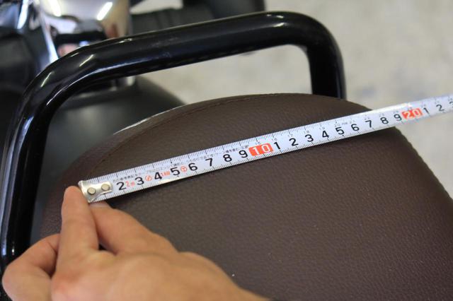 画像: 後ろ側は少しすぼまっており、約18cm。