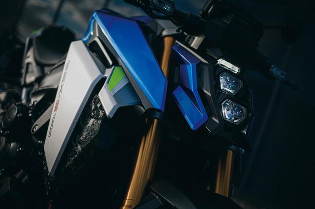 画像: LEDヘッドライトはポジションも含めると縦3眼デザイン。シュラウドはダクトウイング形状で走行風を整流。