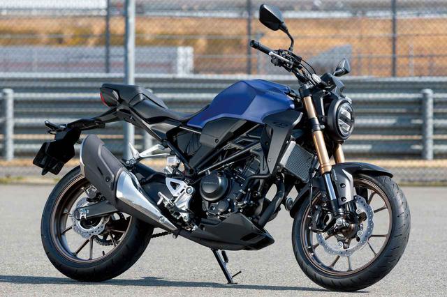 画像: Honda CB250R レブル/CRF250シリーズとベースエンジンを共用するロードスポーツ。CB1000Rや650Rと同イメージのネオスポーツカフェスタイルと、クラスを越えた充実装備を持つ。 総排気量:249cc エンジン形式:水冷4ストDOHC4バルブ単気筒 最高出力:20kW(27PS)/9000rpm 最大トルク:23N・m(2.3kgf・m)/8000rpm 車両重量:144kg 税込価格:56万4300円
