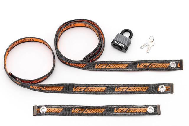 画像: ミツバサンコーワ VICEGUARD Air 【税込価格】 ベルト単体:35cm・2,200円/90cm・3,300円/150cm・4,400円 南京錠セット:35cm・3,300円/90cm・4,400円/150cm・5,500円 発売日:2021年7月上旬