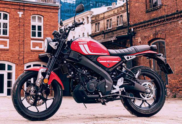 画像: YAMAHA XSR125 欧州仕様車 総排気量:124cc エンジン形式:水冷4ストSOHC4バルブ単気筒 シート高:815mm 車両重量:140kg