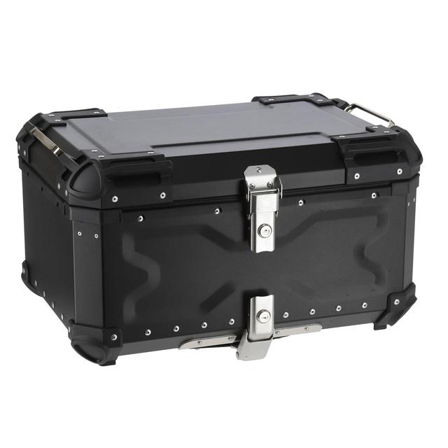 画像: HARD WORX トップケース HX65 65L 税込価格:3万9600円 カラー:シルバー、ブラック 容量:65L 外寸:575×395×325mm 重量:9.5kg(ベースプレート+本体) 付属品:六角ボルト(短)×4本、六角ボルト(長)×4本、ワッシャー×4枚、ナット×4個、鍵×2本、プレート×4枚、ベースプレート×1枚、取扱説明書、リフレクター×2枚 ※取り付けの際は4mmの六角レンチが必要です。