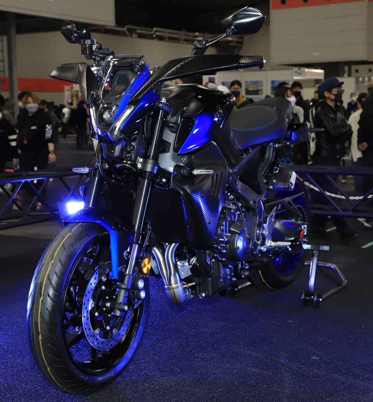 ヤマハ「MT-09 サイバーラリー」初公開! 大阪MCS2022で登場した未来的 ヤマハ「MT-09 サイバーラリー」初公開! 大阪MCS2022で登場した未来的