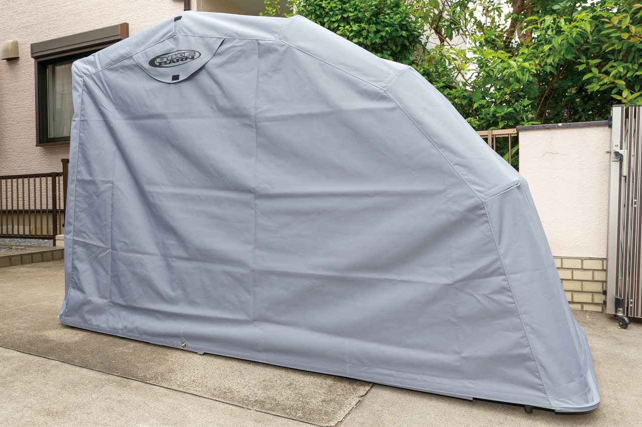 【簡易ガレージ・使用レビュー】クールライド「バイクバーン」｜開閉がラク！ バイクカバーが面倒だと思っている人におすすめ webオートバイ