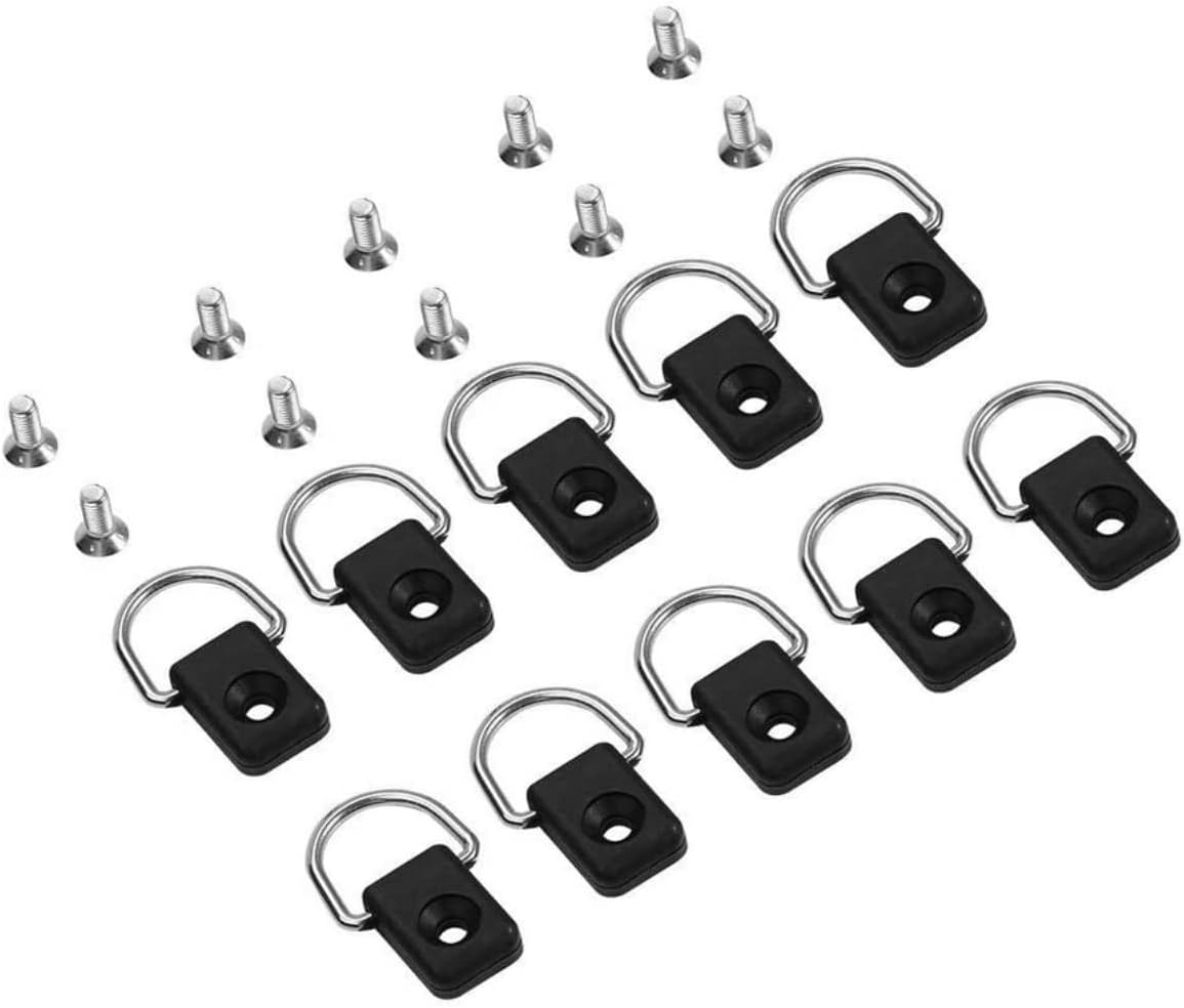 画像: YFFSFDC Dリング カヤック ボート カヌー 釣り リギング 10個セット M6ネジ付 ナイロン ブラック amzn.to