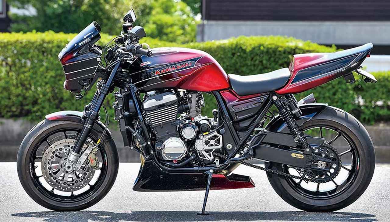 「青とチェック」麻ポジャギ プロフェッショナルカスタムマシン】カワサキ ZRX1100 by