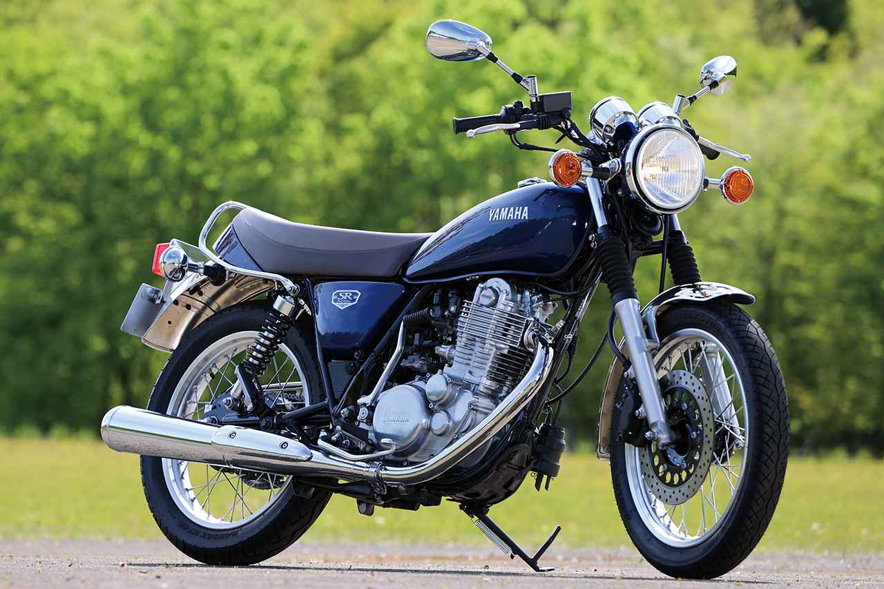 画像: YAMAHA SR400 FINAL EDITION 2021年 総排気量:399cc エンジン形式:空冷4ストOHC2バルブ単気筒 シート高:790mm 車両重量:175kg 発売当時価格:60万5000円