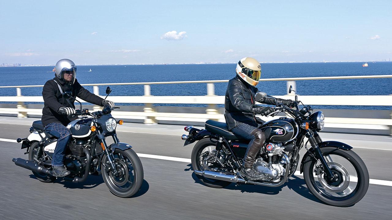 画像 : 3番目の画像 - 【写真14枚】カワサキ「メグロ K3」VS ロイヤルエンフィールド「ショットガン650」 - webオートバイ