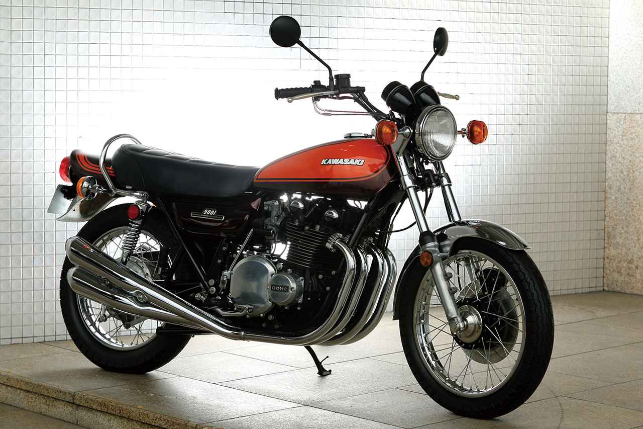 画像: Kawasaki Z900 SUPER4(Z1) 輸出車・1972年 総排気量:903.2cc エンジン形式:空冷4ストDOHC2バルブ並列4気筒 シート高:813mm 車両重量:230kg(乾燥)