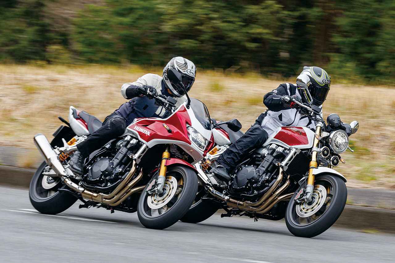 画像: Honda CB1300 SUPER BOL D’OR SP Final Edition(左) CB1300 SUPER FOUR SP Final Edition(右) 総排気量:1284cc エンジン形式:水冷4ストDOHC4バルブ並列4気筒 シート高:780mm/790mm(SP) 車両重量:〈CB1300SF〉226kg/〈CB1300SB〉272kg 税込価格:〈CB1300SF〉172万7000円/210万1000円(SP)、〈CB1300SB〉183万7000円/221万1000円(SP)