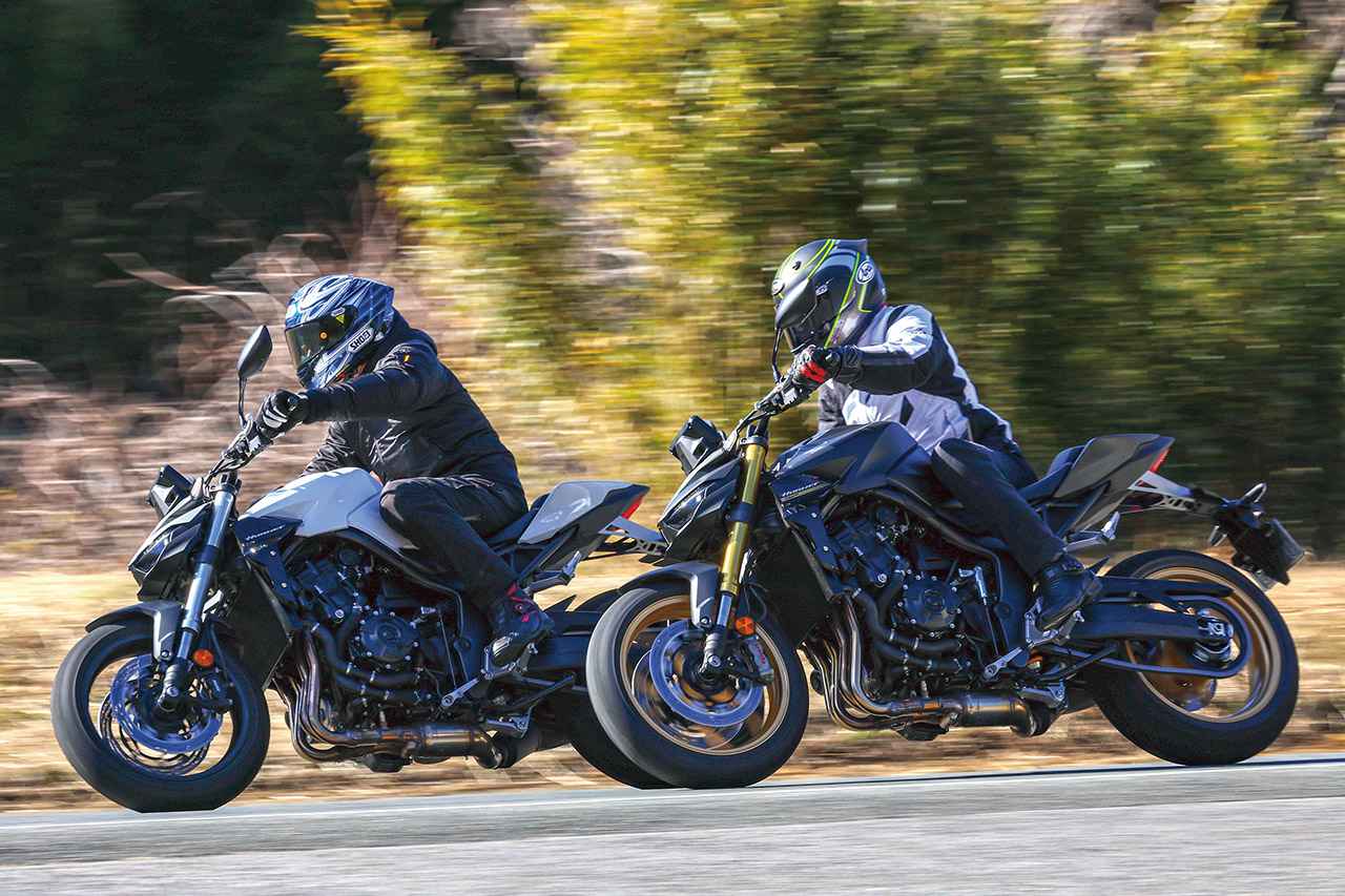 画像: Honda CB1000 HORNET(左) CB1000 HORNET SP(右) 総排気量:999cc エンジン形式:水冷4ストDOHC4バルブ並列4気筒 シート高:809mm 車両重量:211kg/212kg(SP). 税込価格:134万2000円/158万4000円(SP)