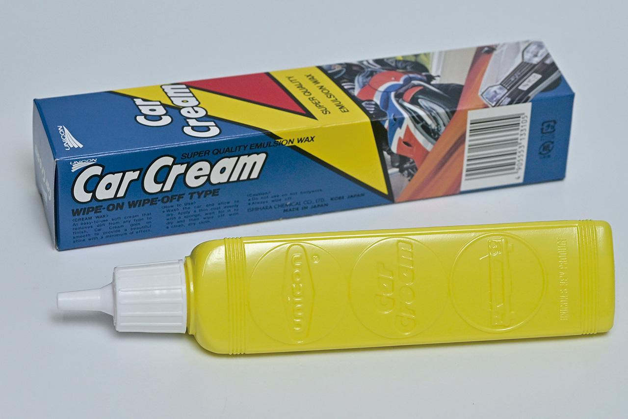 画像: 石原ケミカル ユニコン カークリーム 175ml 税込価格：616円 塗布して拭き上げるだけの簡単施工で汚れ落とし、撥水、WAXが1本で完結する万能性が人気。ヤマハの純正ケミカルとしても販売されている。