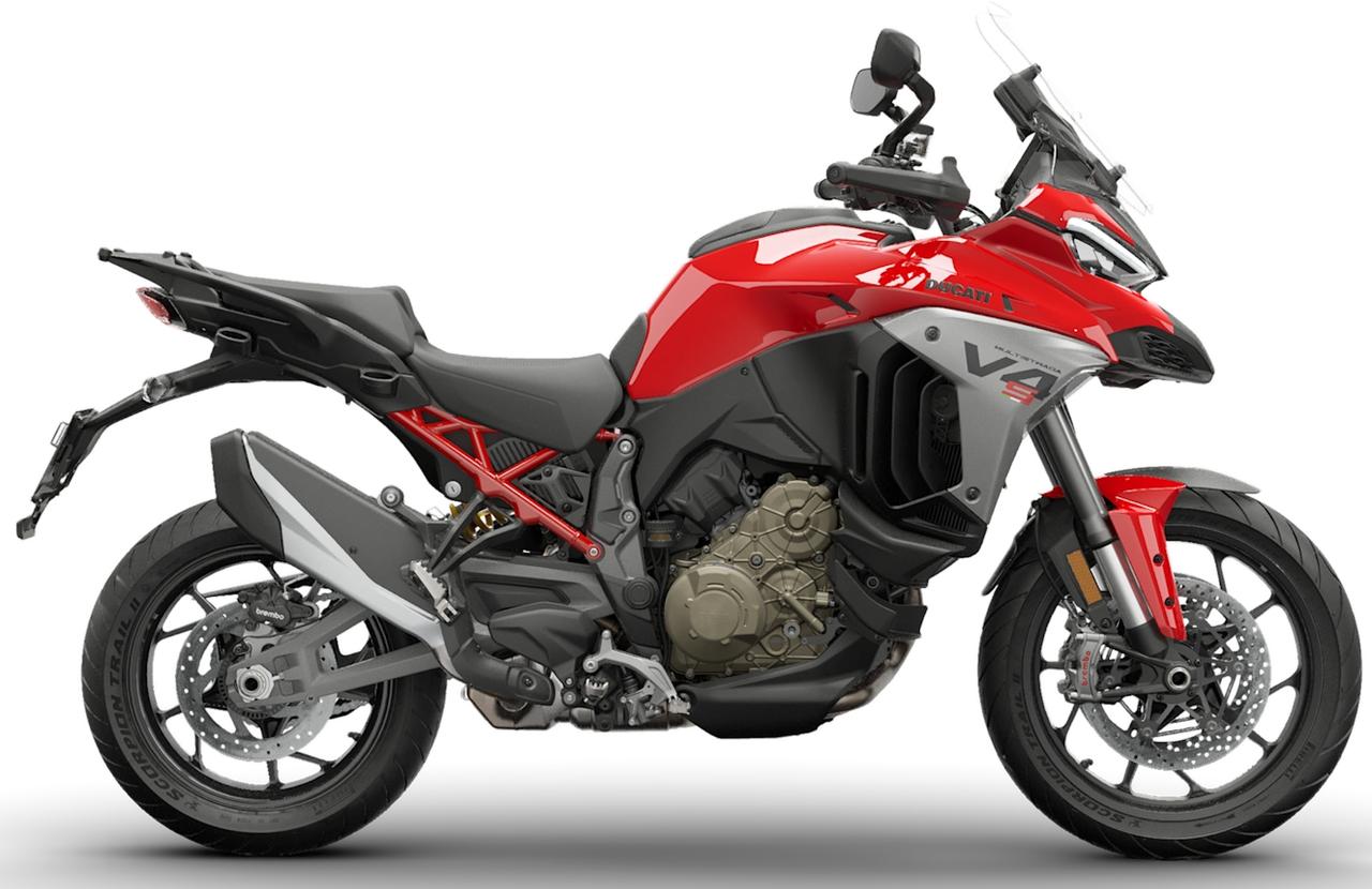 画像: DUCATI Multistrada V4S 総排気量:1158cc エンジン形式:水冷4ストDOHC4バルブV型4気筒 シート高:840/860mm 車両重量:232kg 税込価格:353万2200円~