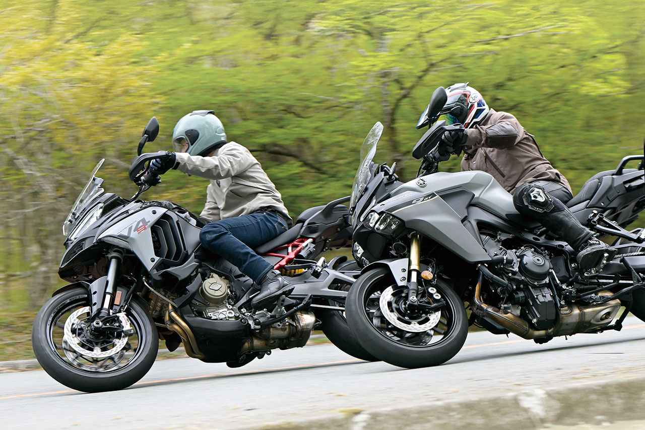 画像 : 7番目の画像 - 【写真30枚】【比較インプレ】ヤマハ「トレーサー9 GT ABS」VS ドゥカティ「ムルティストラーダ V4 S」〈横田編〉 - webオートバイ