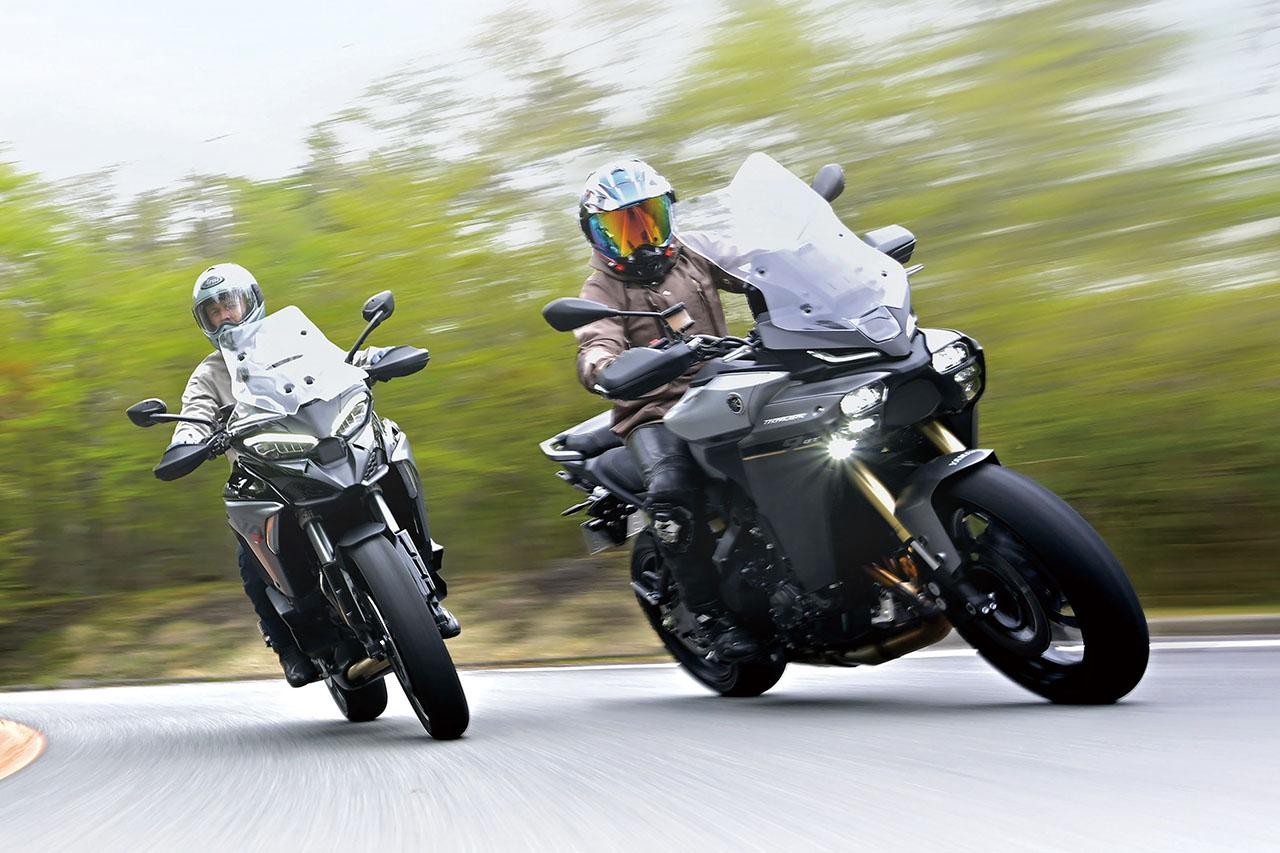 画像 : 5番目の画像 - 【写真30枚】【比較インプレ】ヤマハ「トレーサー9 GT ABS」VS ドゥカティ「ムルティストラーダ V4 S」【ノア編】 - webオートバイ
