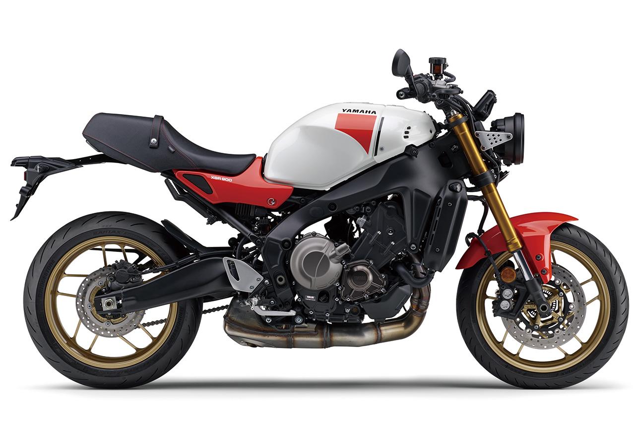 画像: YAMAHA XSR900 ABS 2025年モデル 総排気量:888cc エンジン形式:水冷4ストDOHC4バルブ並列3気筒 シート高:815mm 車両重量:196kg 税込価格:132万円