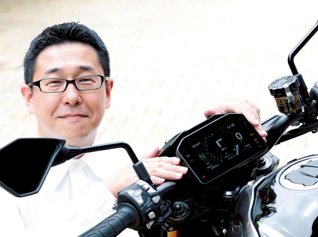 画像: Z900SEを使ってデモンストレーションをしてくださったのは、RIDEOLOGY THE APPの開発担当である、カワサキモータースの長井伴尚さん。
