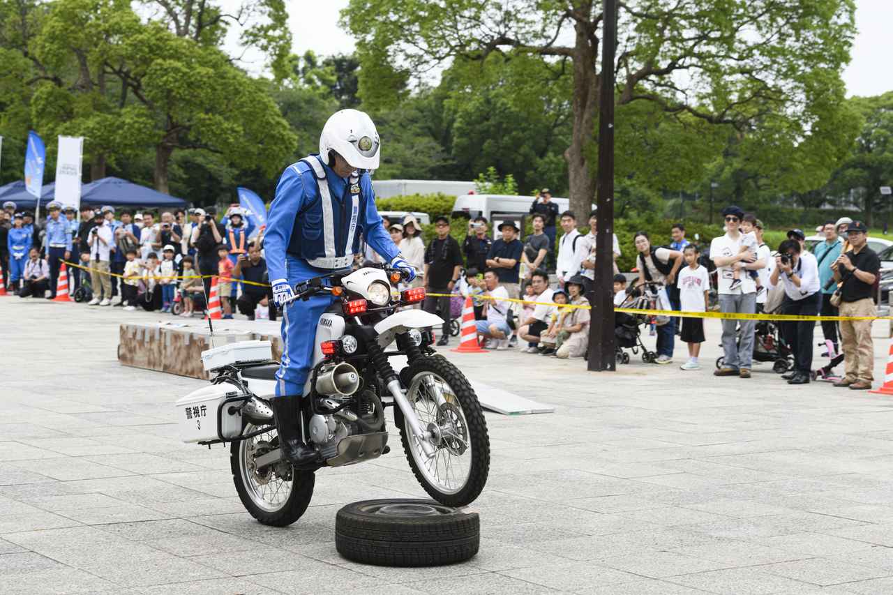 画像1: 【激レア】セローの白バイなど、はたらくバイクが大集合!! 1日キャンペーン隊長はなっちゃん! 「はたらくバイクPROJECT」開催レポート