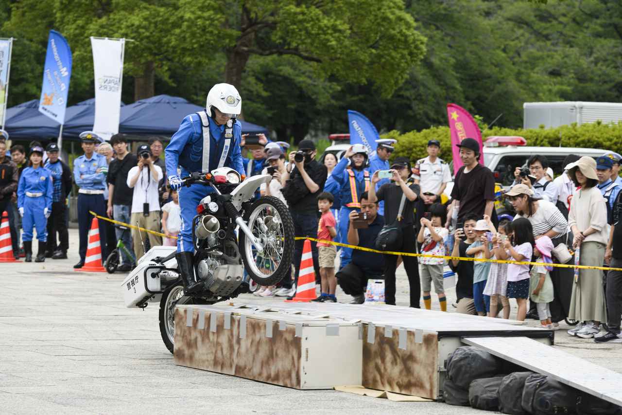 画像4: 【激レア】セローの白バイなど、はたらくバイクが大集合!! 1日キャンペーン隊長はなっちゃん! 「はたらくバイクPROJECT」開催レポート