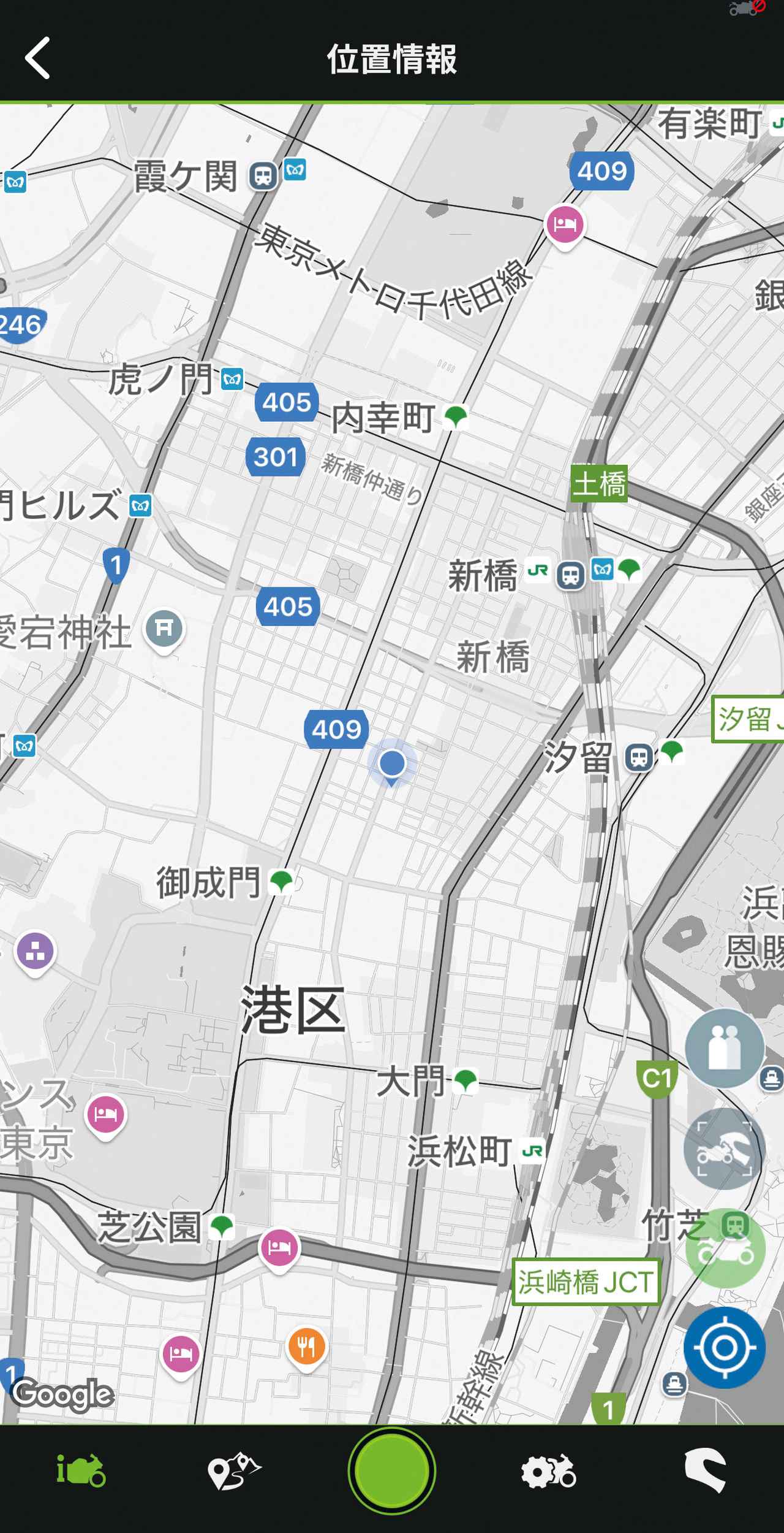 画像: アプリ内にはオランダ・HERE社の位置情報サービスをナビゲーション機能に統合。ライディングログ機能で走行ルートも閲覧できる。