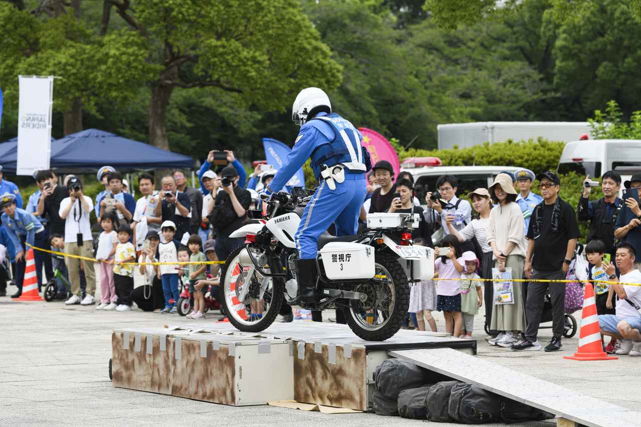画像2: 【激レア】セローの白バイなど、はたらくバイクが大集合!! 1日キャンペーン隊長はなっちゃん! 「はたらくバイクPROJECT」開催レポート