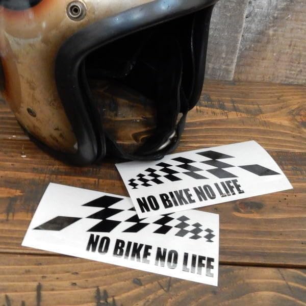 画像: NO BIKE NO LIFEステッカー amzn.to