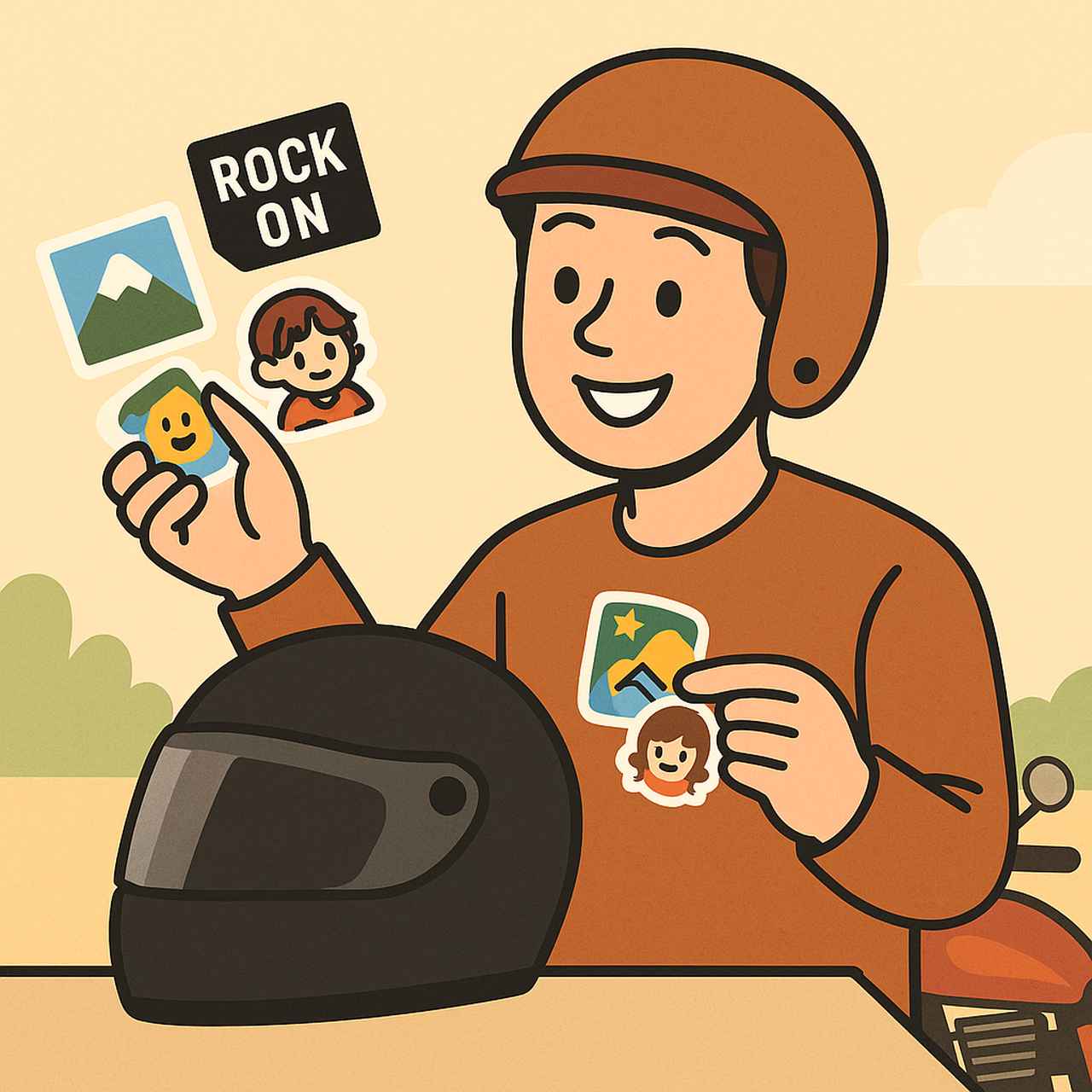 画像: なぜヘルメットにステッカーを貼りたくなるのか？
