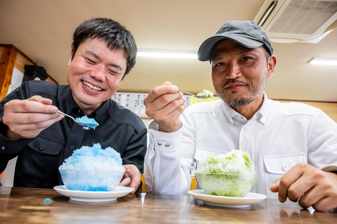 画像3: 長瀞でかき氷を食べる