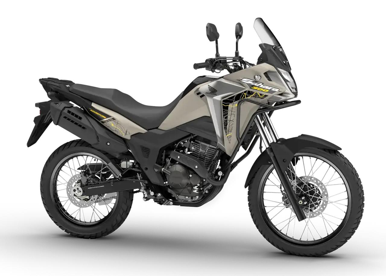 画像: Honda SAHARA300 販売国:ブラジル、ペルー、コロンビア等 総排気量:293.5cc エンジン形式:空冷4ストSOHC2バルブ単気筒 シート高:859mm 車両重量:147/149kg 現地価格:2万9580~3万1290レアル ※約78万7431円~83万2952円 www.honda.com.br